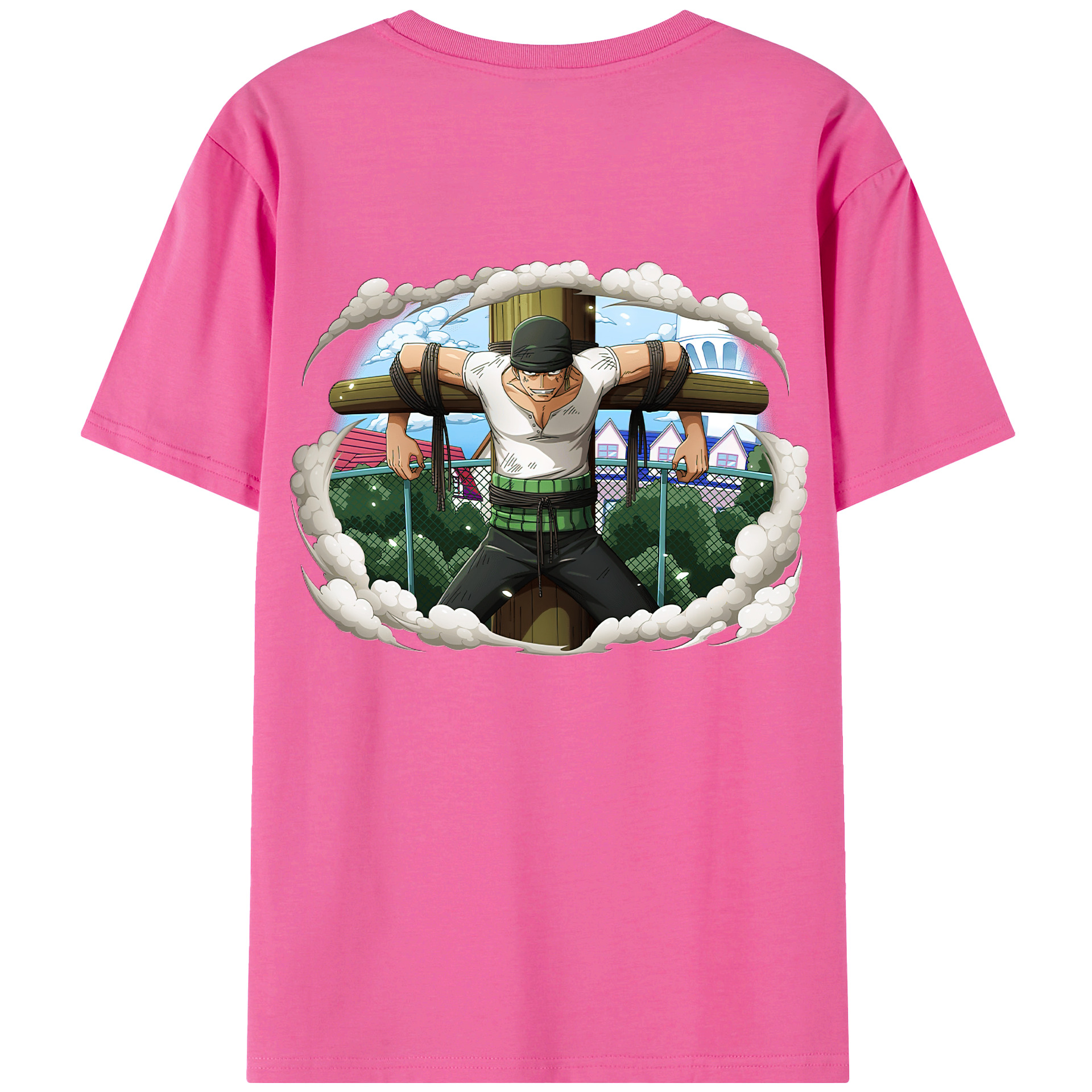 ワンピース ロロノア・ゾロ ONE PIECE Roronoa Zoro レディース半袖Tシャツ(バックプリント)